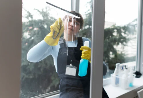 Nettoyage de vitres intérieures et extérieures à la Roche-en-Brenil